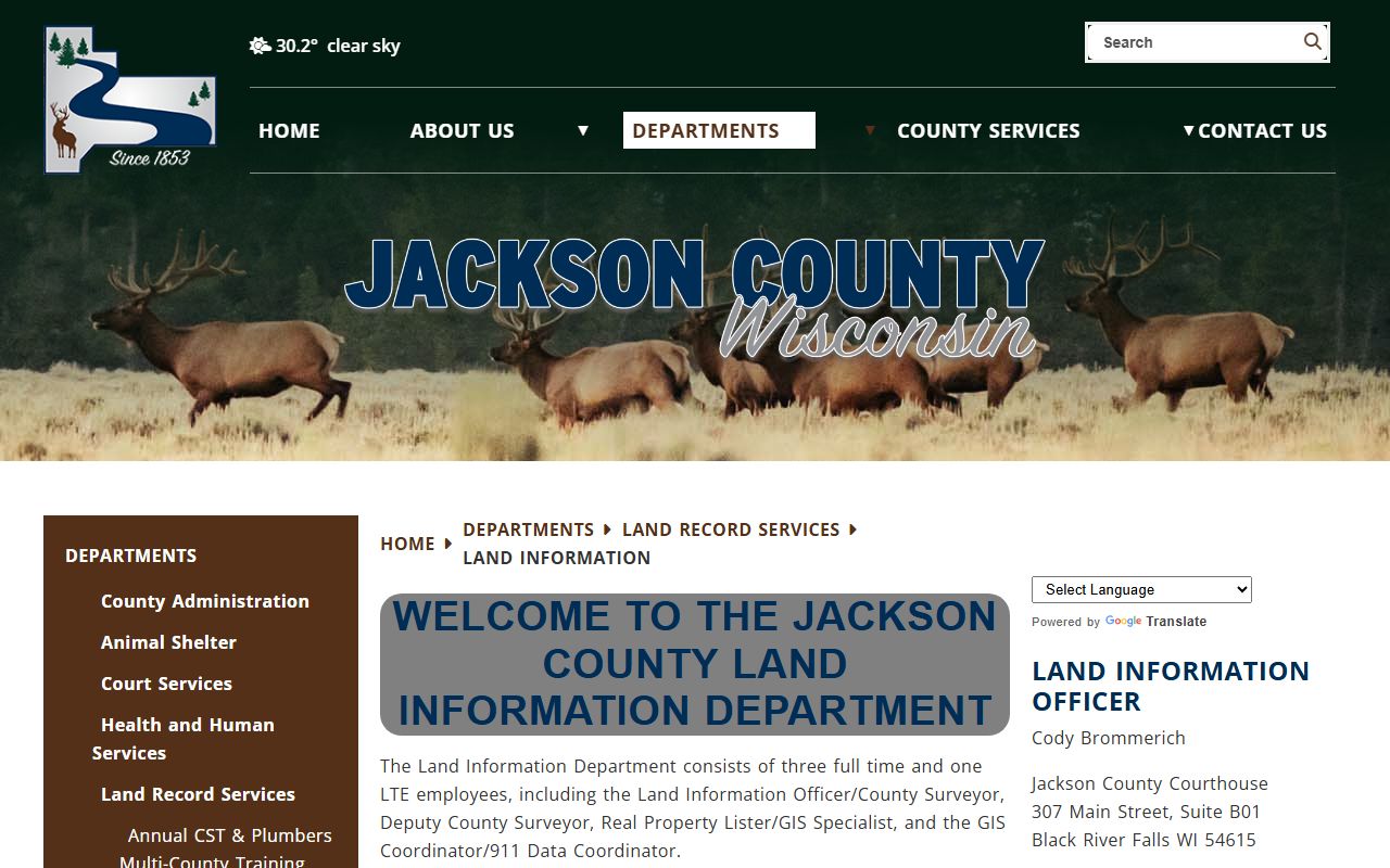 Jackson County Property Tax Records land information screenshot