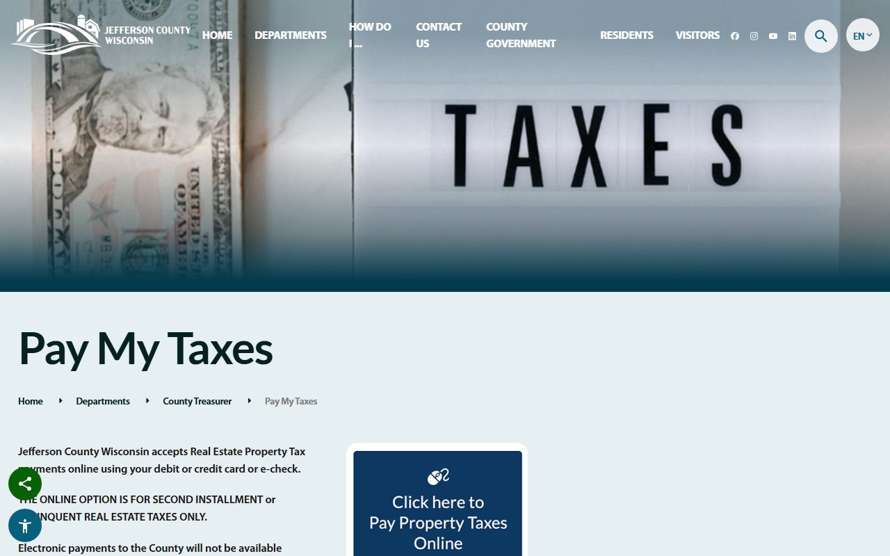 Jefferson County Property Tax Records land records search screenshot