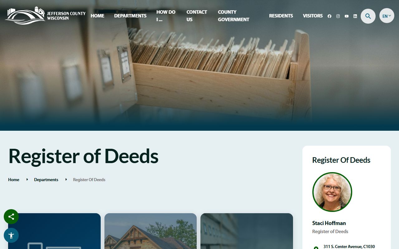 Jefferson County Property Tax Records register of deeds screenshot