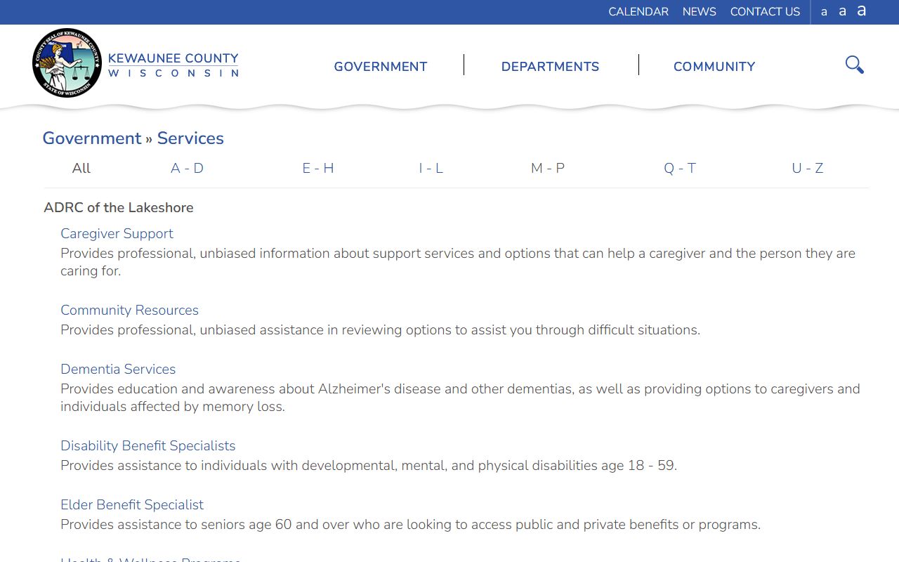 Kewaunee County Property Tax Records county services