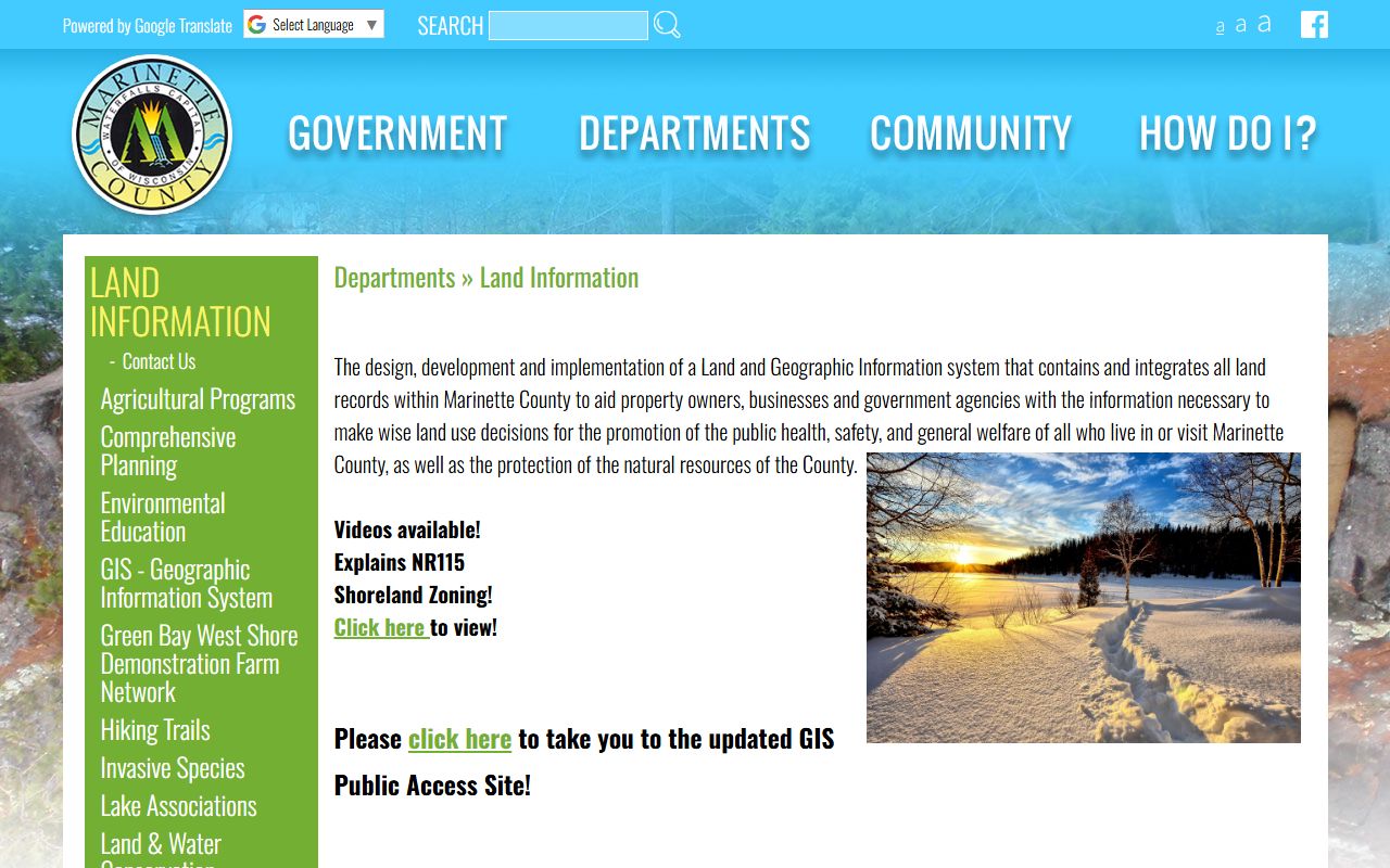 Marinette County Property Tax Records land information image