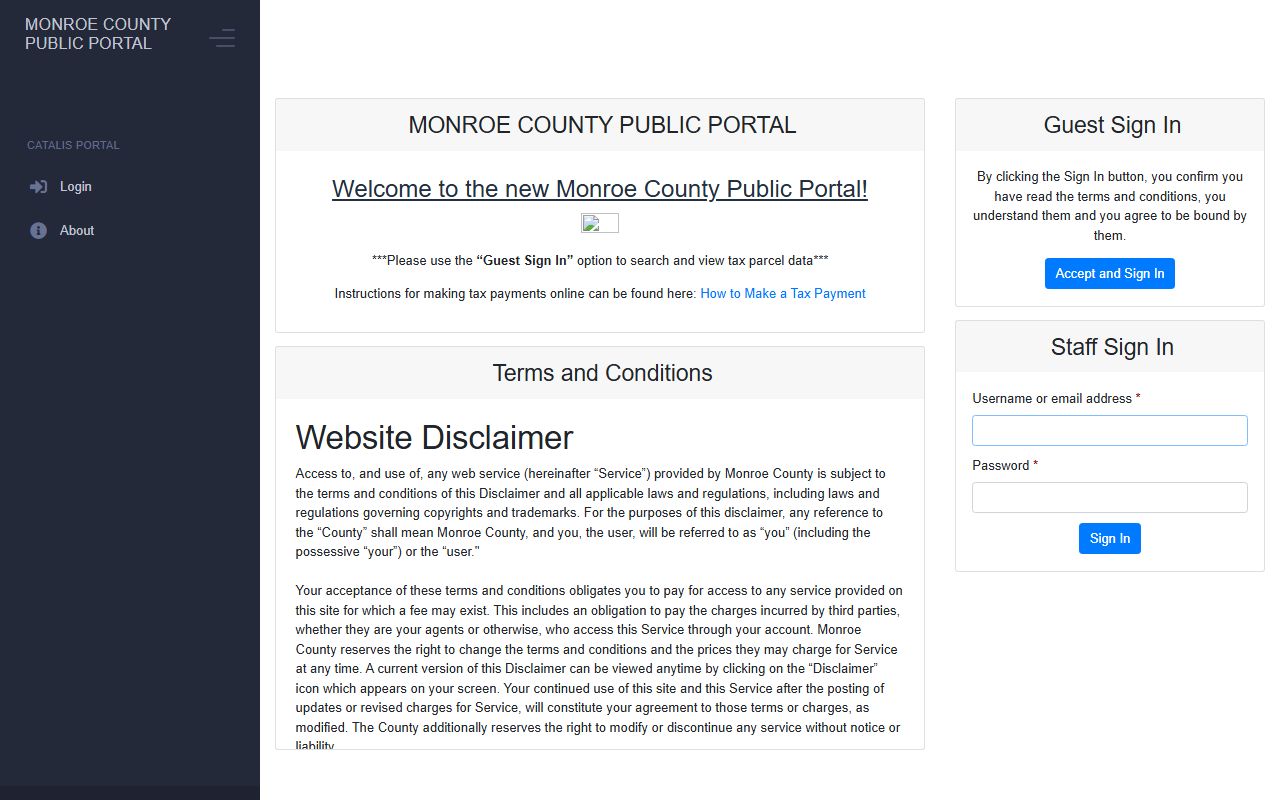 Monroe County Property Tax Records Catalis portal