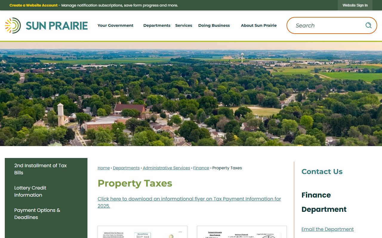 Sun Prairie Property Tax Records tax page reference